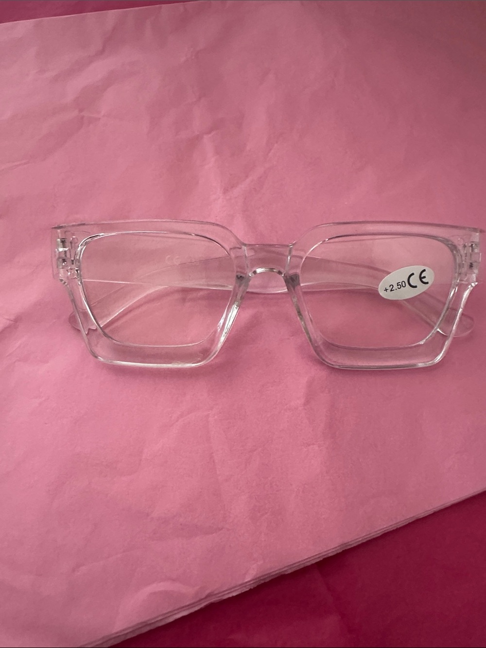Affordable Fashion Finds Clear Transparent Glasses 👓 prescription 250 - Picture 2 of 5
